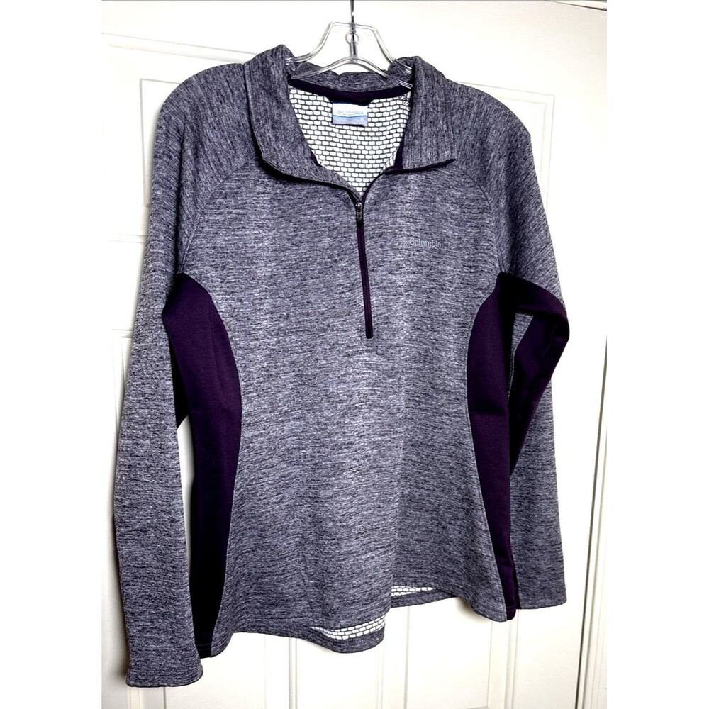 Columbia Pullover Jacket, Women's XL, Long Sleeve, High Neck, 1/4 Zip